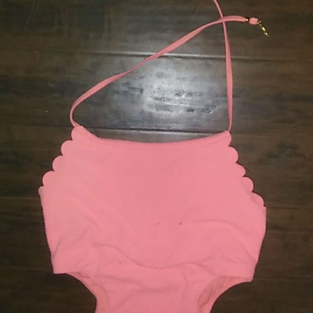 Jessica Simpson Scalloped Swimsuit - Picture 2 of 7